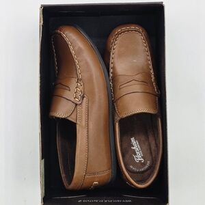 Hush Puppies Men's Tan Leather Slip-Ons Sz 5